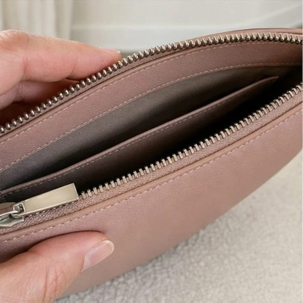 Blush Saffiano Crossbody Bag